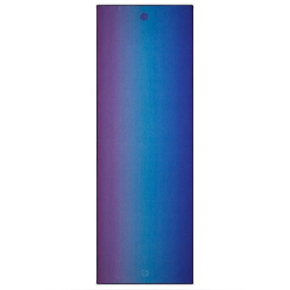 Manduka Yogitoes Amethyst Array 2.0 Blue & Purple Skidless Yoga Mat Towel - Picture 1 of 11